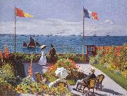 Claude Monet Jardin a Sainte Adresse painting